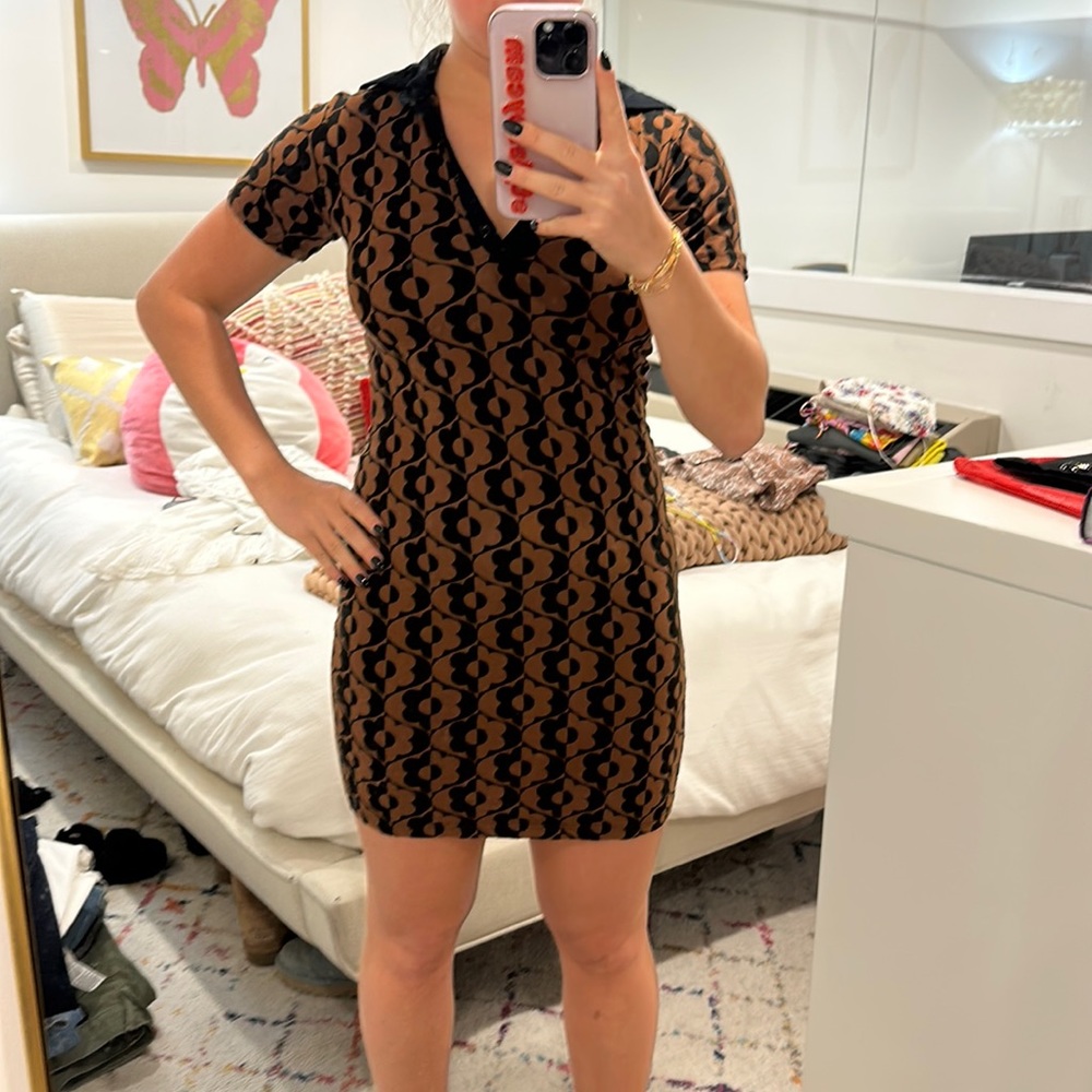 Motel patterned dress